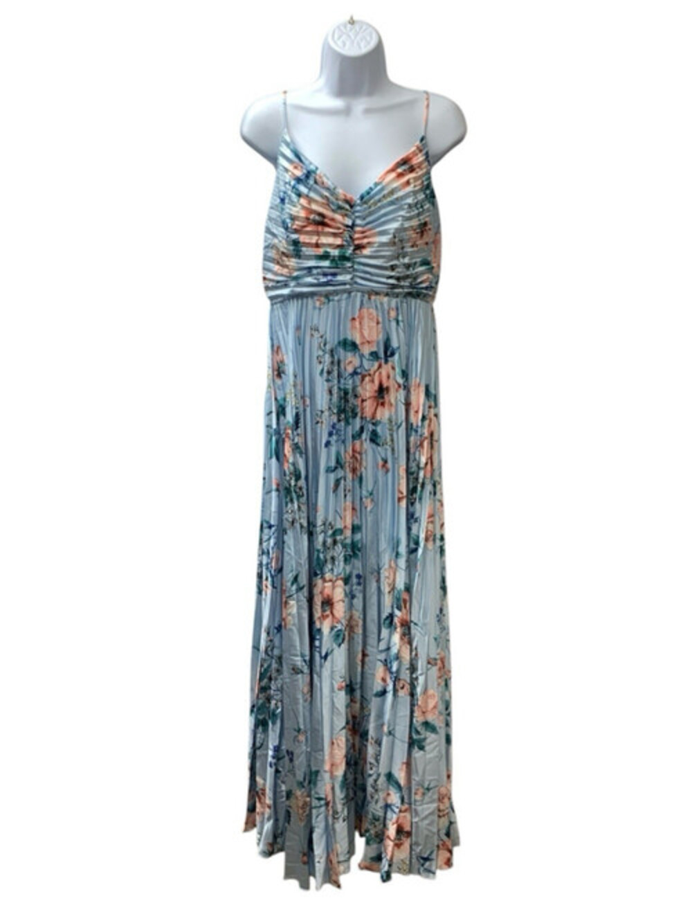 Petal & Pup Women's Naira Pleated Maxi Dress Sleeveless Evening Cocktail Size 10